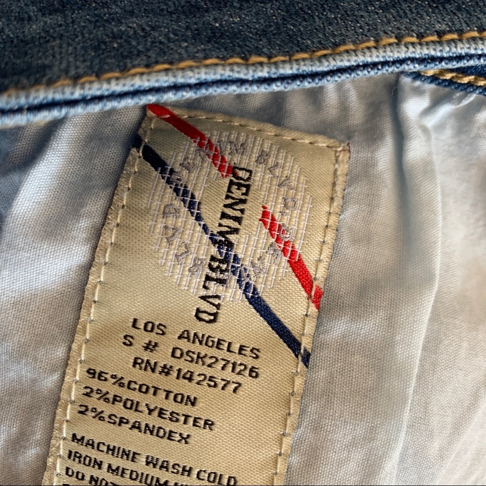 DENIM BLVD Size XL Denim Distressed Jean Skirt - Picture 5 of 5
